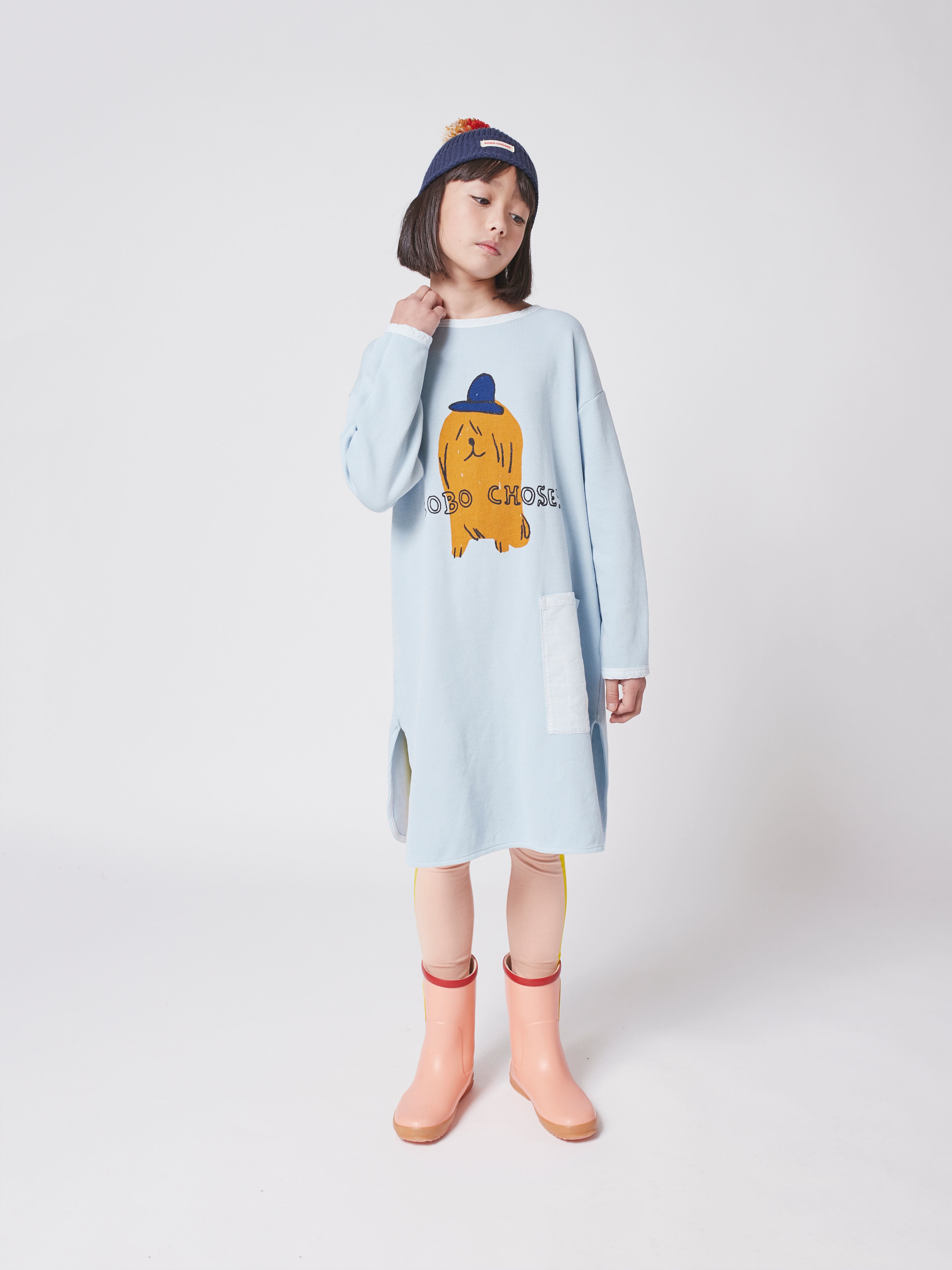 21AW】bobochoses(ボボショセス)Dog In The Hat fleece dress