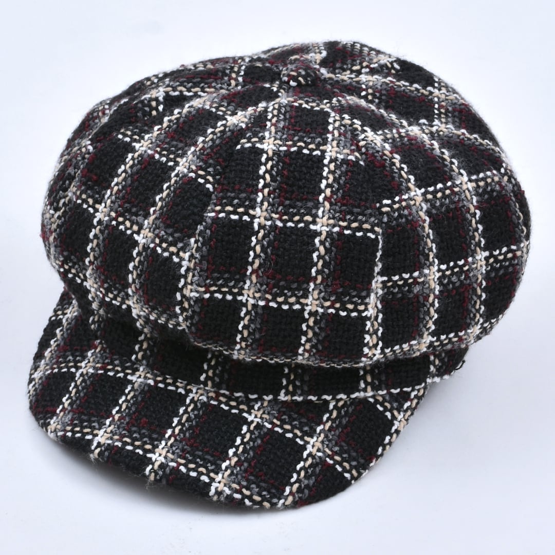 ツイードチェックキャスケット | VOLCAN&APHRODITE