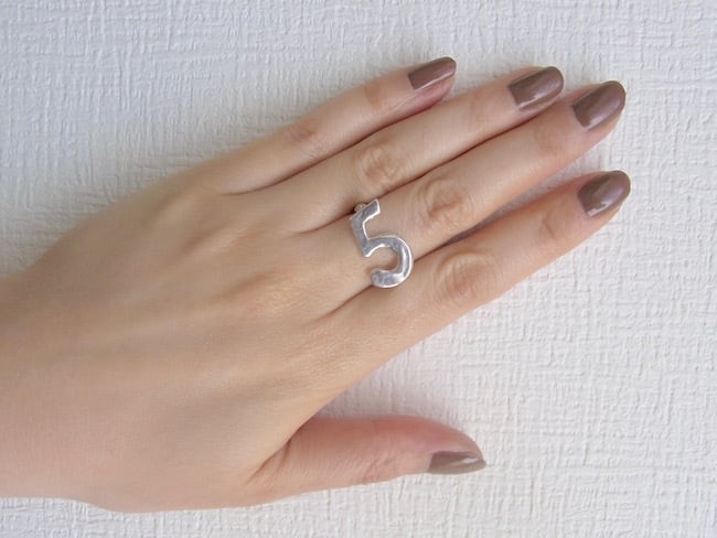 Numero Ring L ／数字0〜9のリング L（10号〜17号） | Mano Pigra