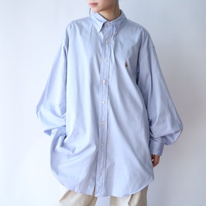 90s' " Ralph Lauren " over silhouette logo design shirt