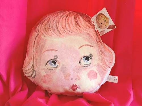 Nathalie Lete Face Pillows Doll Face