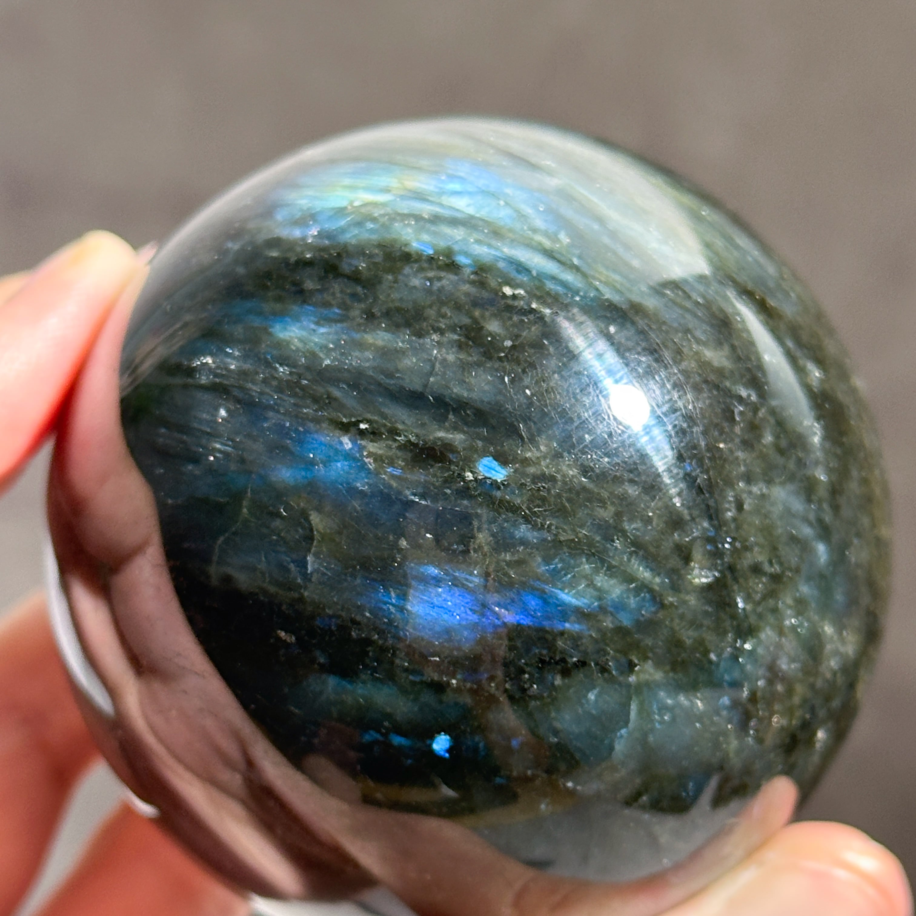 Bigラブラドライト スフィア 93◇ Labradorite ◇天然石・鉱物