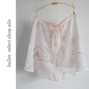 マーブルカラー巻きスカート A0011