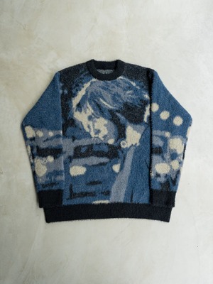 【ご予約アイテム】PHILTHEORY　/    Human knit/Blue