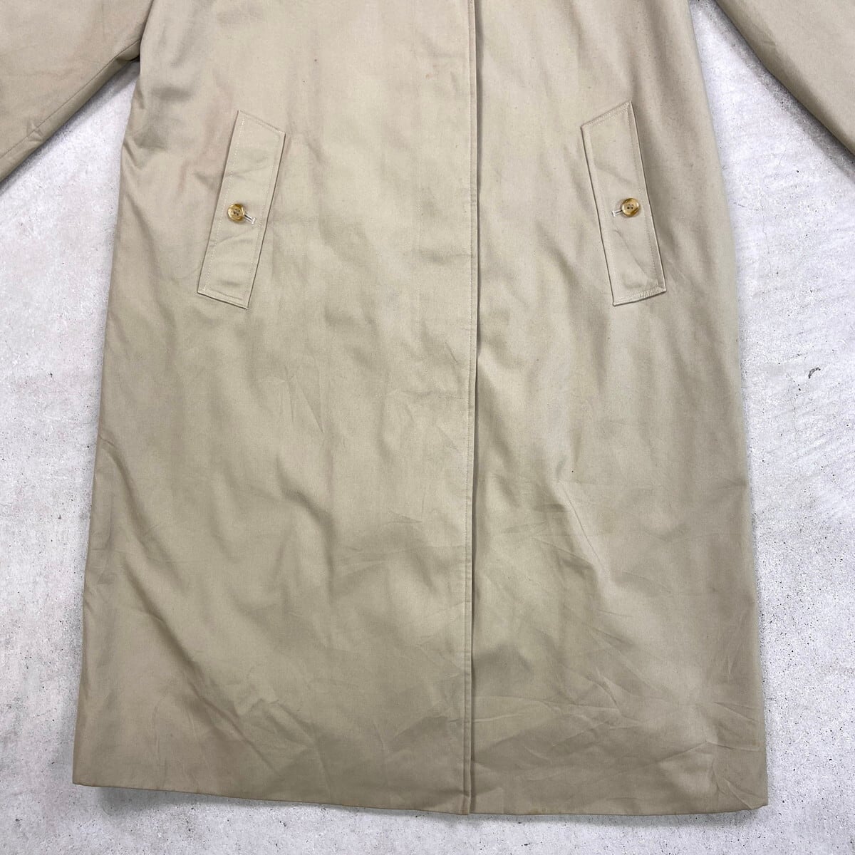 80s burberrys（バーバリー）ステンカラーコート/カーキ 古着 