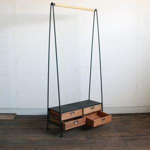 オーダー専用　アイアン&ウッド　ハンガーラック　脚部高さ　11㎝