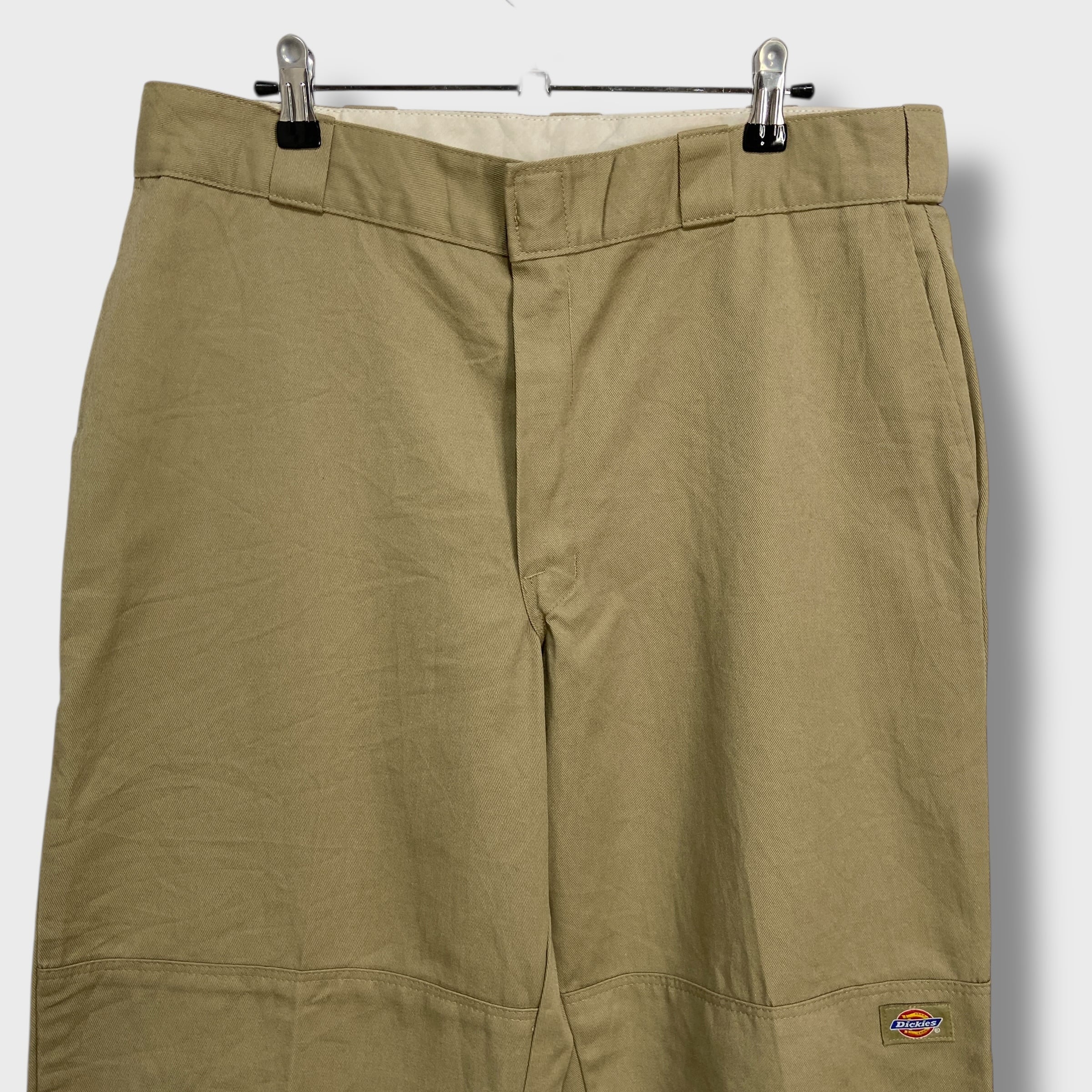 Dickies ディッキーズ ダブルニーワークパンツ ワイド ベージュ W34