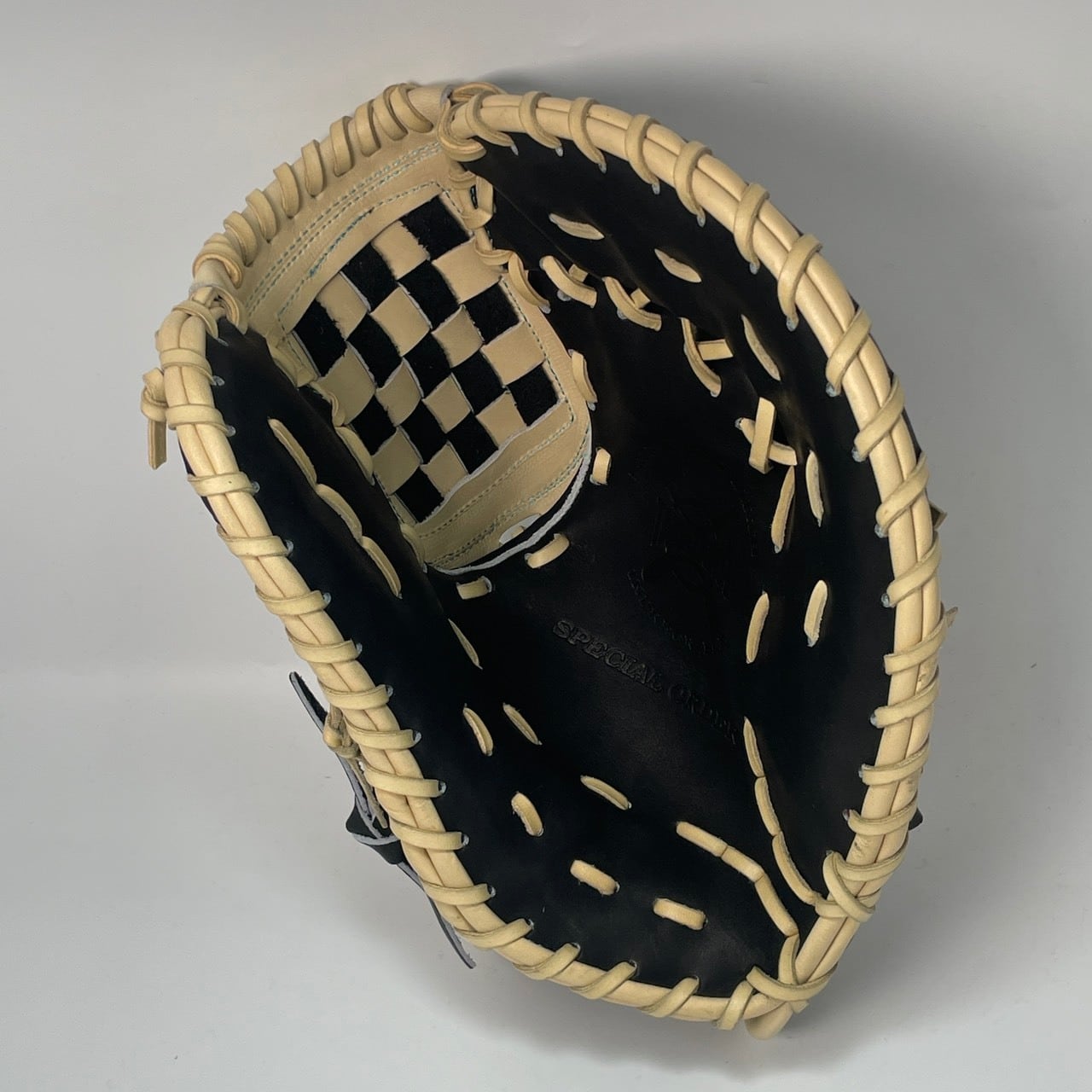 【軟式】玉澤 ファーストミット 003AD型(本体:ブラック 紐:キャメル)タマザワ_03