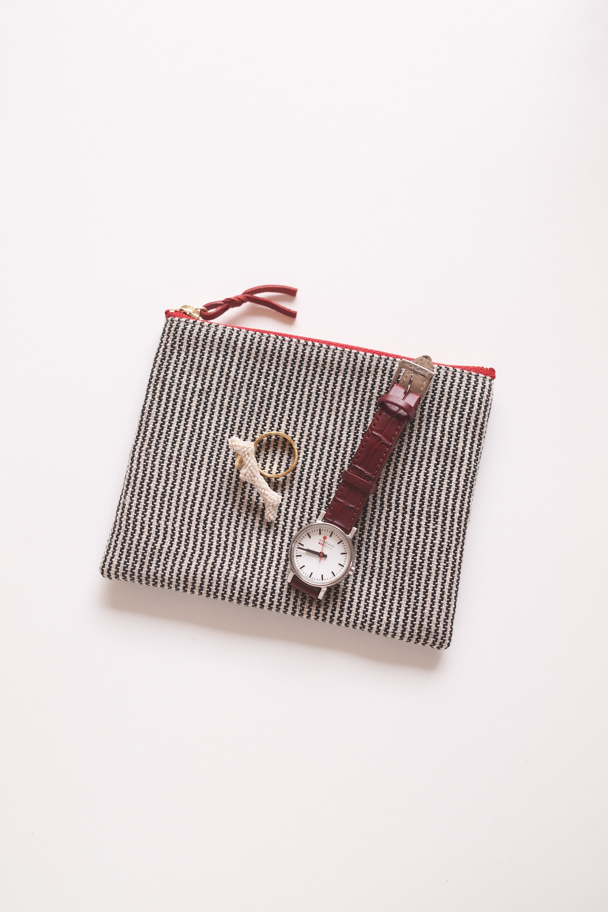 20cm】Hand-woven patchwork pouch #6 | R o c c a