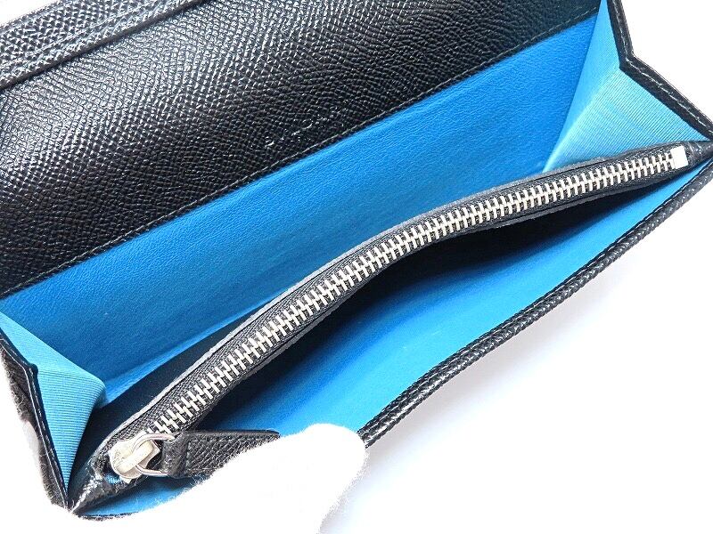 BVLGARI ブルガリ BB ロゴクリップ 二つ折り長財布 30412 黒