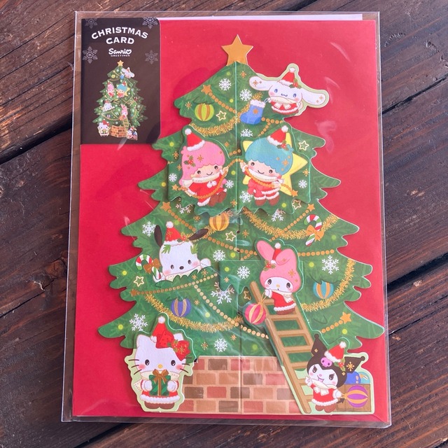 サンリオ　キャラクターズツリー　クリスマスカード　CA31