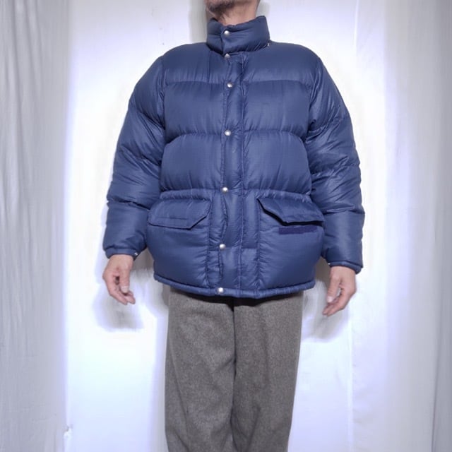 ノースフェイス 茶タグ タロンジップ ネイビー Lサイズ 70s 80s 1970-80s The North Face Down Jacket Talon Navy / 茶タグ ノース