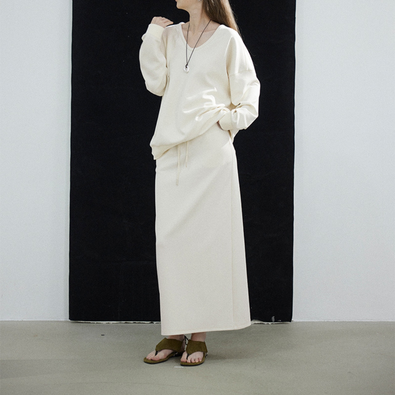 【セットアップ可】Drop Shoulder Sweat T3524