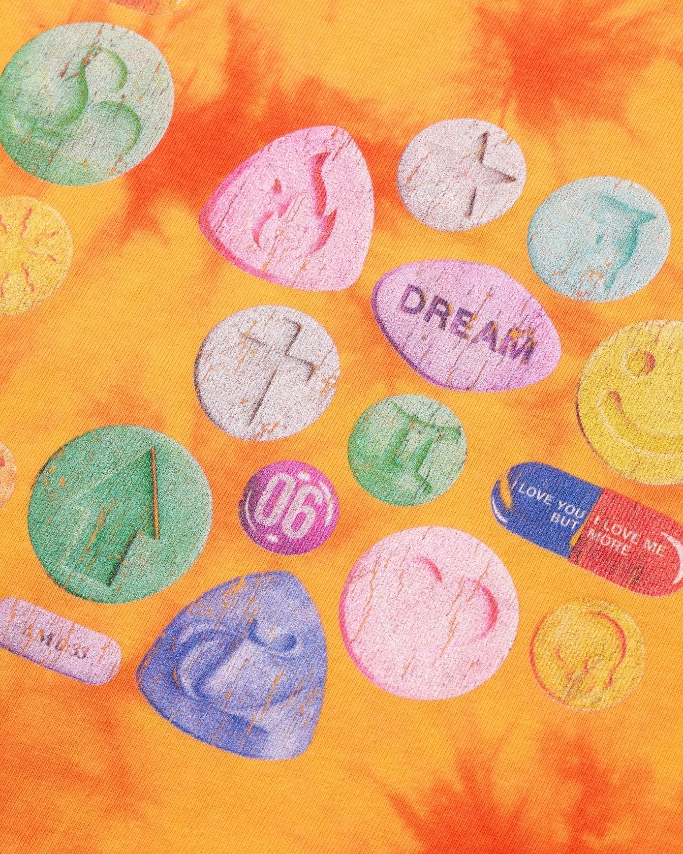 【新品】LIBRIO MENDONCA Tiedye Pill Tee XL librio mendonca【TIEDYE PILL TEE -orange-】 | nnuudd