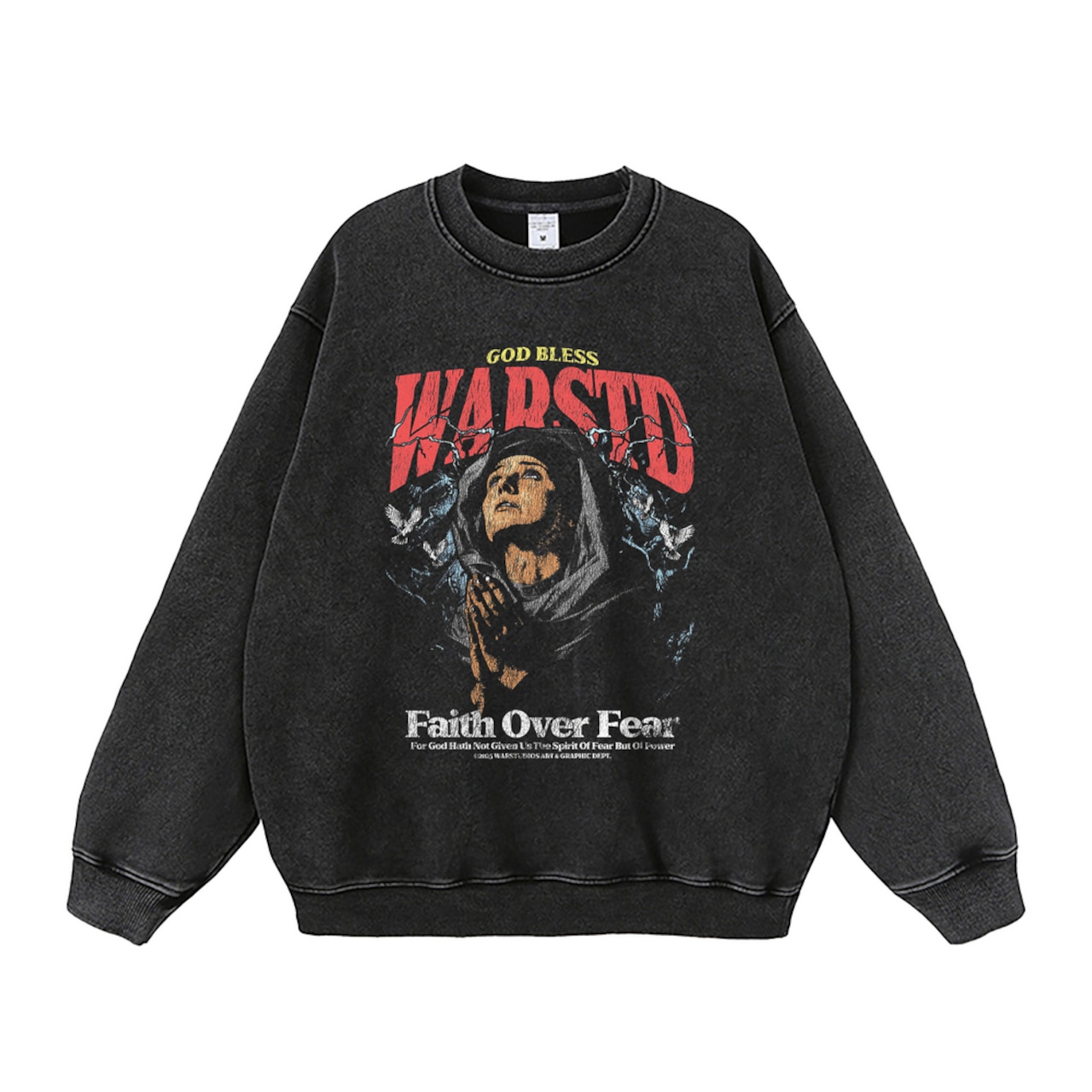 VINTAGE ストリート 祈る女パーカー/スウェット T1869