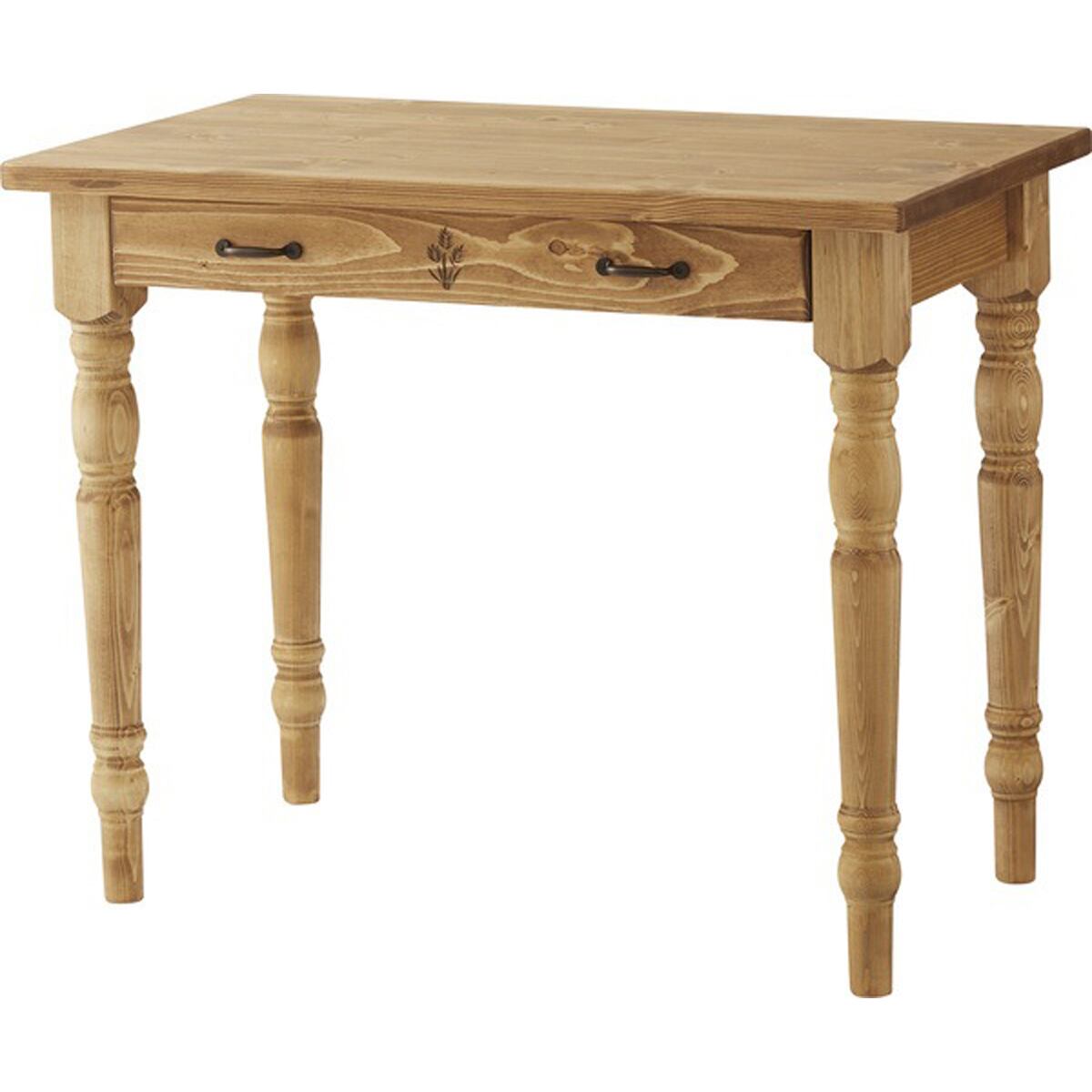 デスク CFS-775 オフィスワーク デスクワーク 机 木製 ナチュラル 北欧 おしゃれ 木製 カントリー シンプル 引き出し付 収納付き