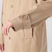 ロング丈 ストレートシルエット フロントボタンコート af0133