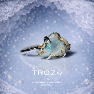 【005 Veiled Nereids Collection】 オパール 鉱物原石 フリーサイズ シルバー925 リング 指輪 天然石 アクセサリー (No.3708)