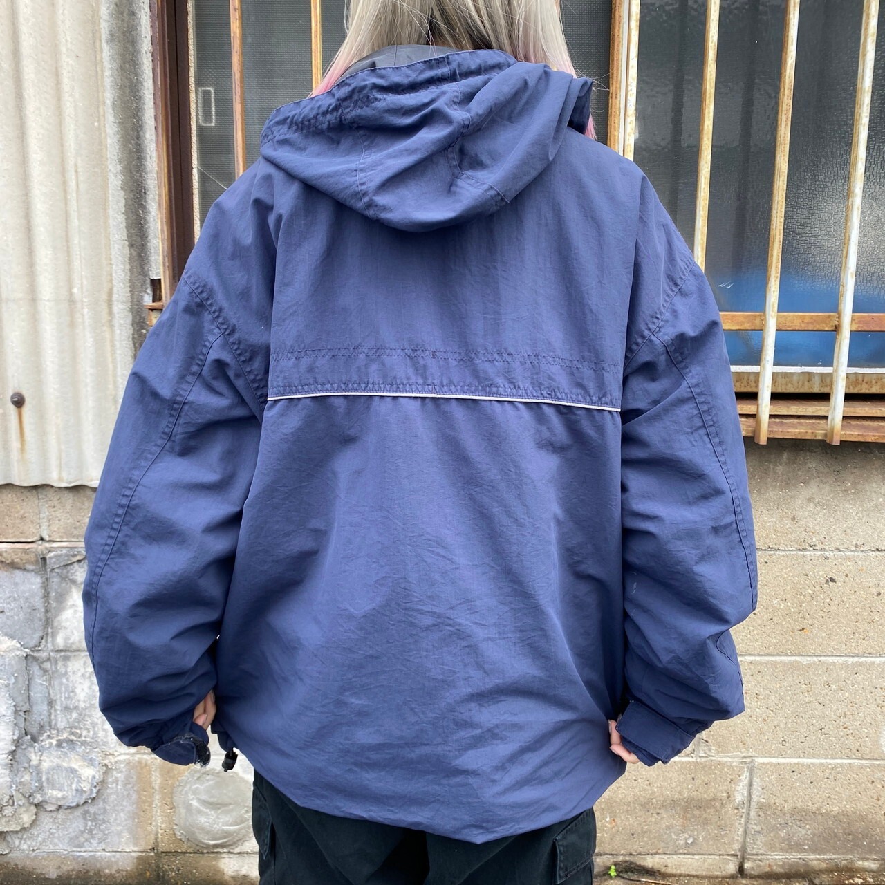 OLD GAP オールドギャップ フード収納型 ナイロンジャケット メンズL