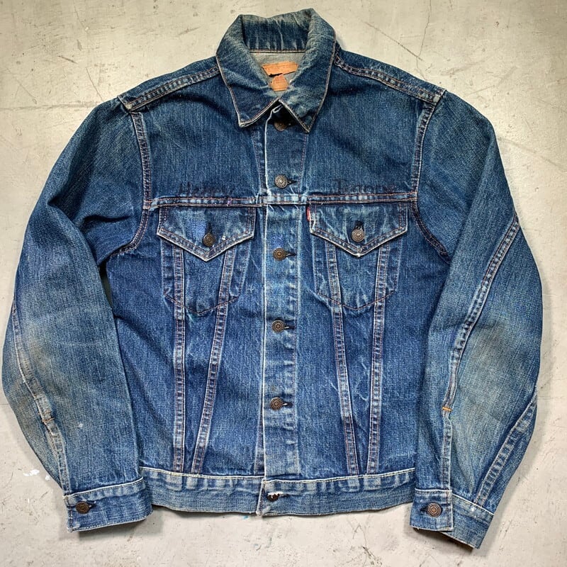 60's 70's LEVI'S リーバイス 70505 デニムジャケット Big E トラッカージャケット 4th ドット刻印 小パッチ  34～36位 希少 ヴィンテージ BA-1535 RM1954H | agito vintage powered by BASE