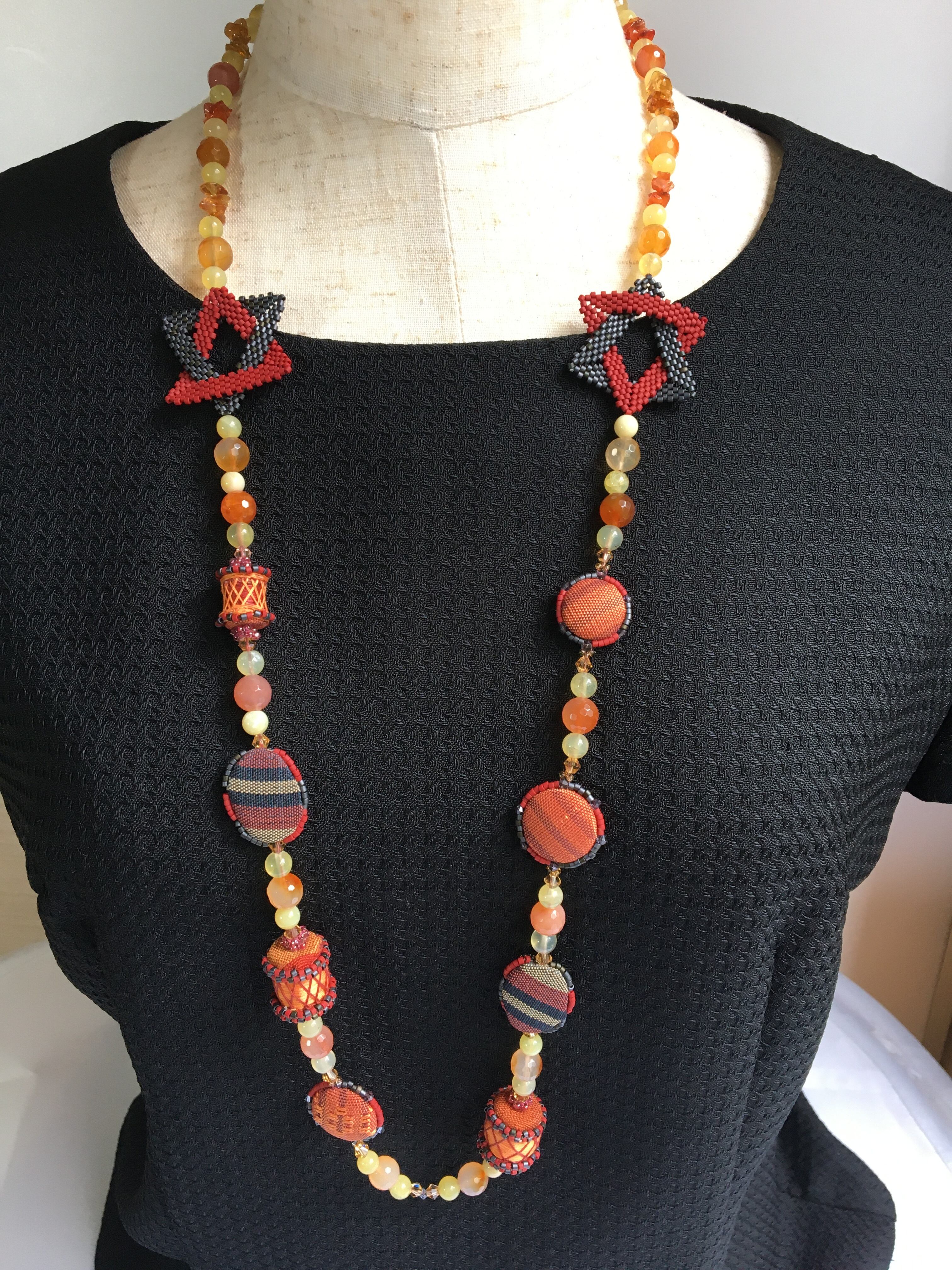 首里織 ロング ネックレッス