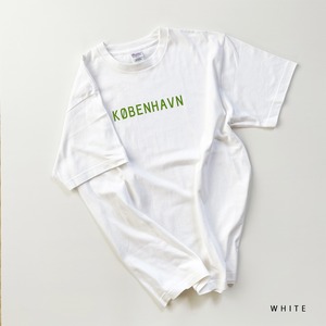 【Scandinavian cafe】KOBENHAVN T-shirt (white/navy)