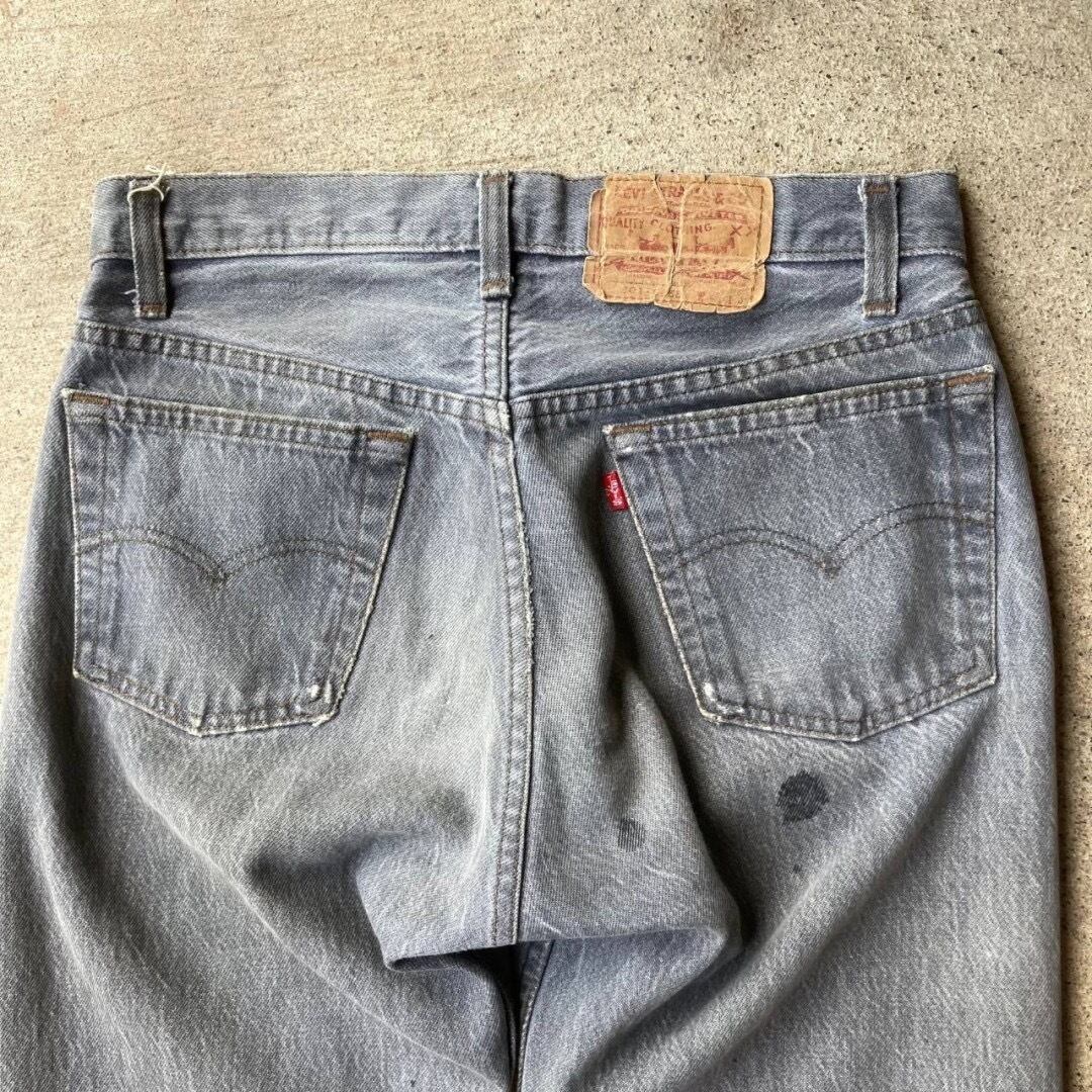 80s Levi's501 ブラック先染め 80s Levi's501 ブラック先染め