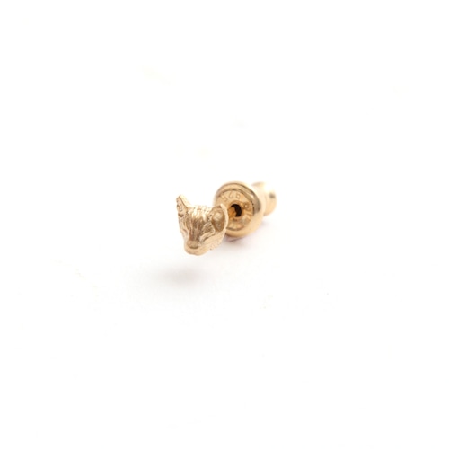 simmon／Cat Head Pierce_Gold（片耳）