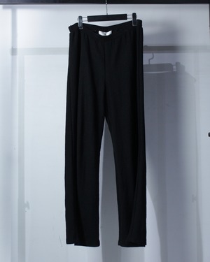 【Caka BLACK】Wide Straight Silhouette Vintage Loose Knit Pants