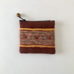 モン族の刺繍のコインケース②｜Hmong Embroidery Coin Purse