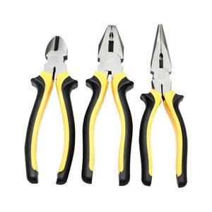 【努力特価】ペンチセット プライヤーセット 3点組 8インチ ラジオペンチ 斜めカットプライヤー 強力ニッパー Cr-V鋼 家庭修理 作業工具 DIY 手芸用品 鋼線切断
