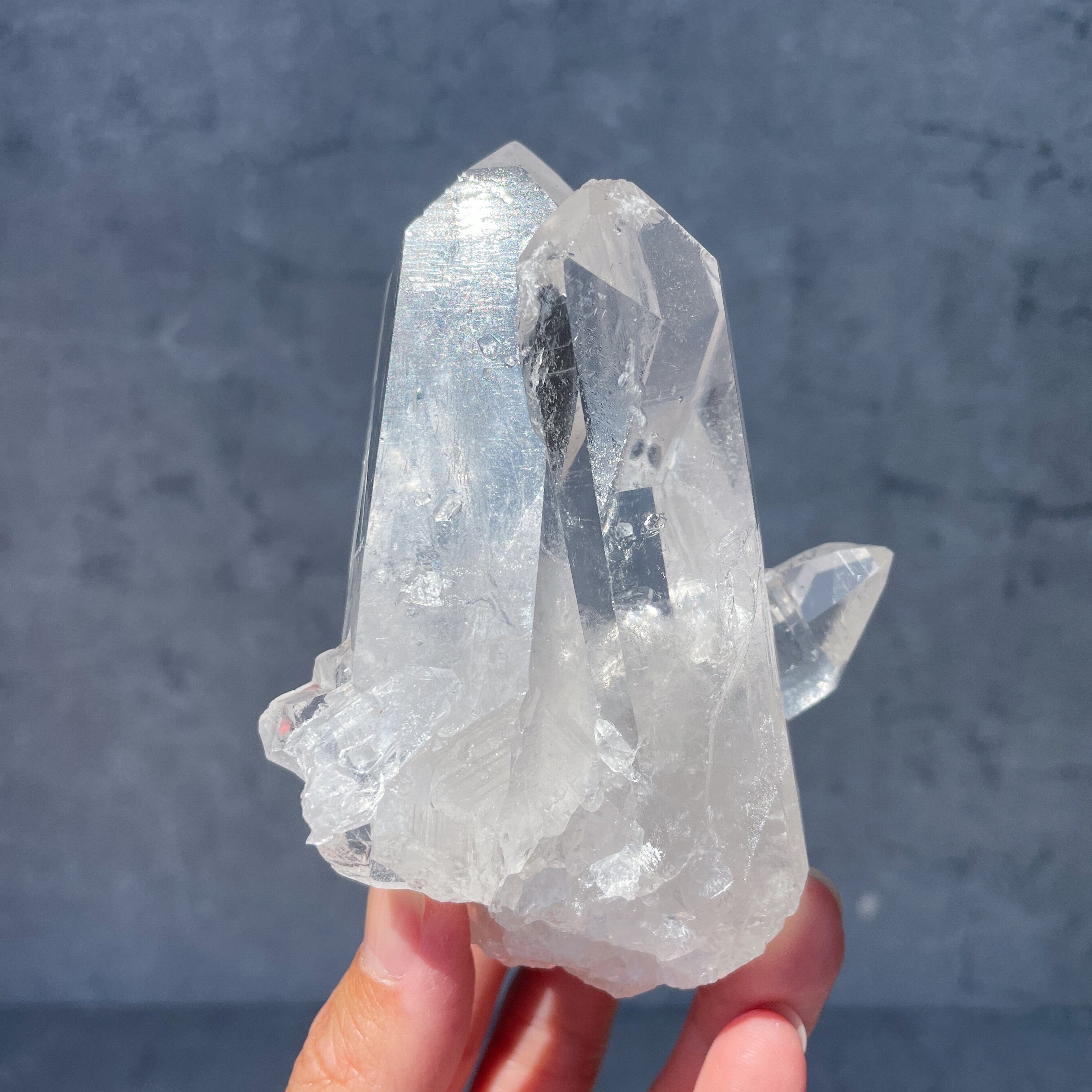 大きな結晶◎ゼッカ産水晶クリアクォーツ クラスター13◇ Clear Quartz