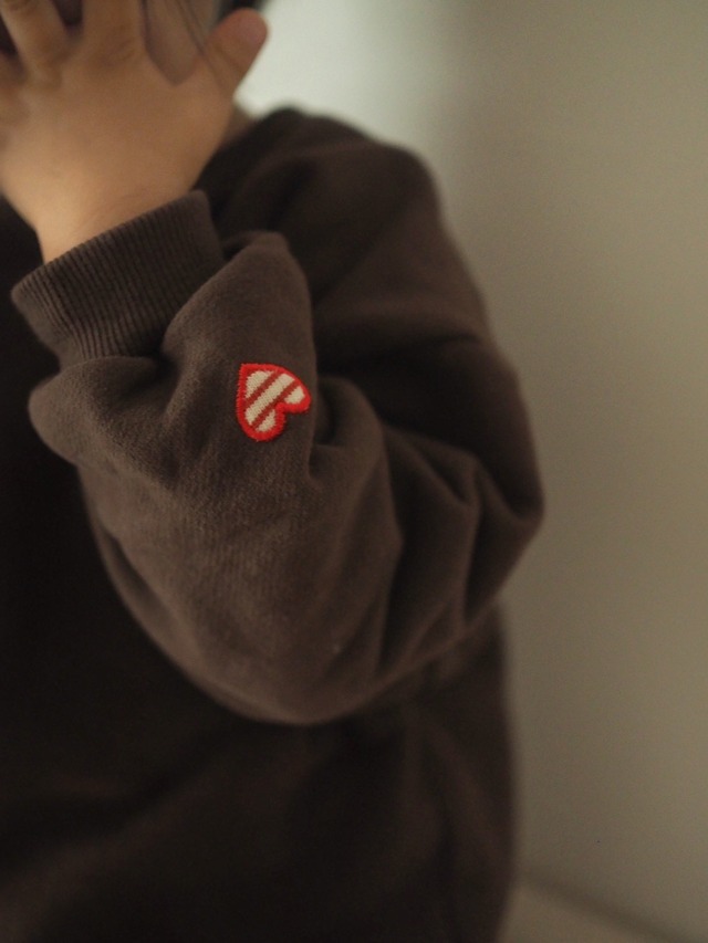 《即納》送料無料 【mini robe】Heart sweatshirt