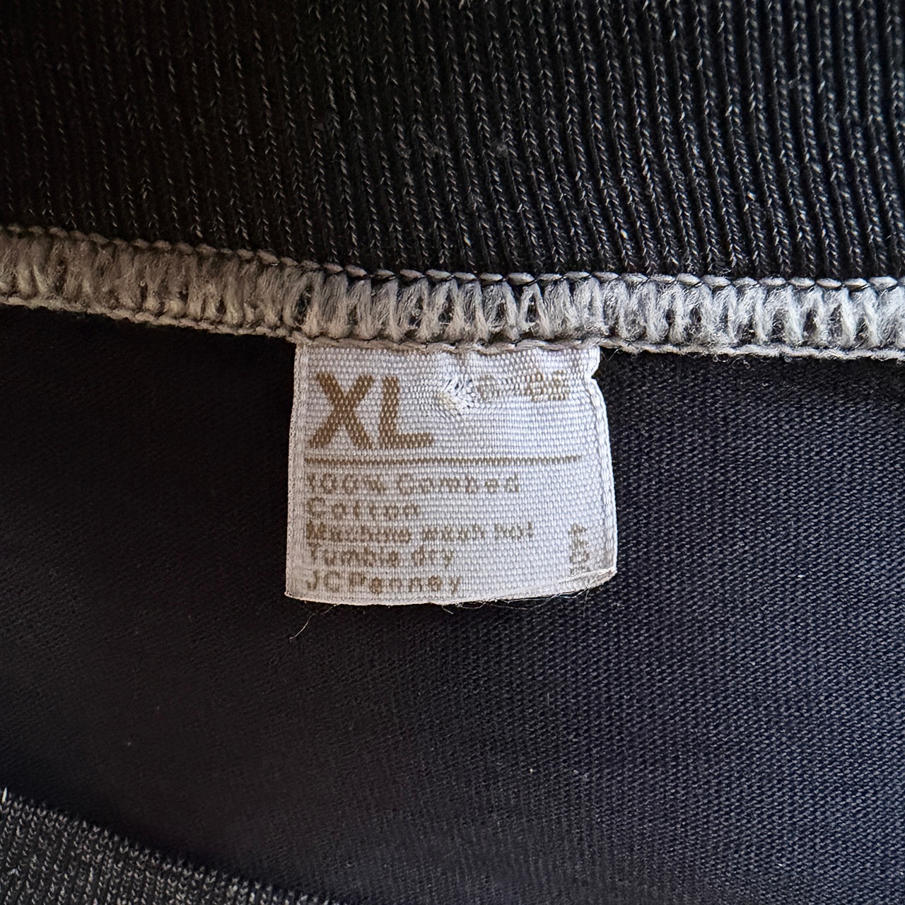 80s Vintage JC Penney Ringer T-Shirt Size XL ビンテージ JCペニー リングTシャツ  XLサイズ（Lサイズ相当）シングルステッチ 中古極上品