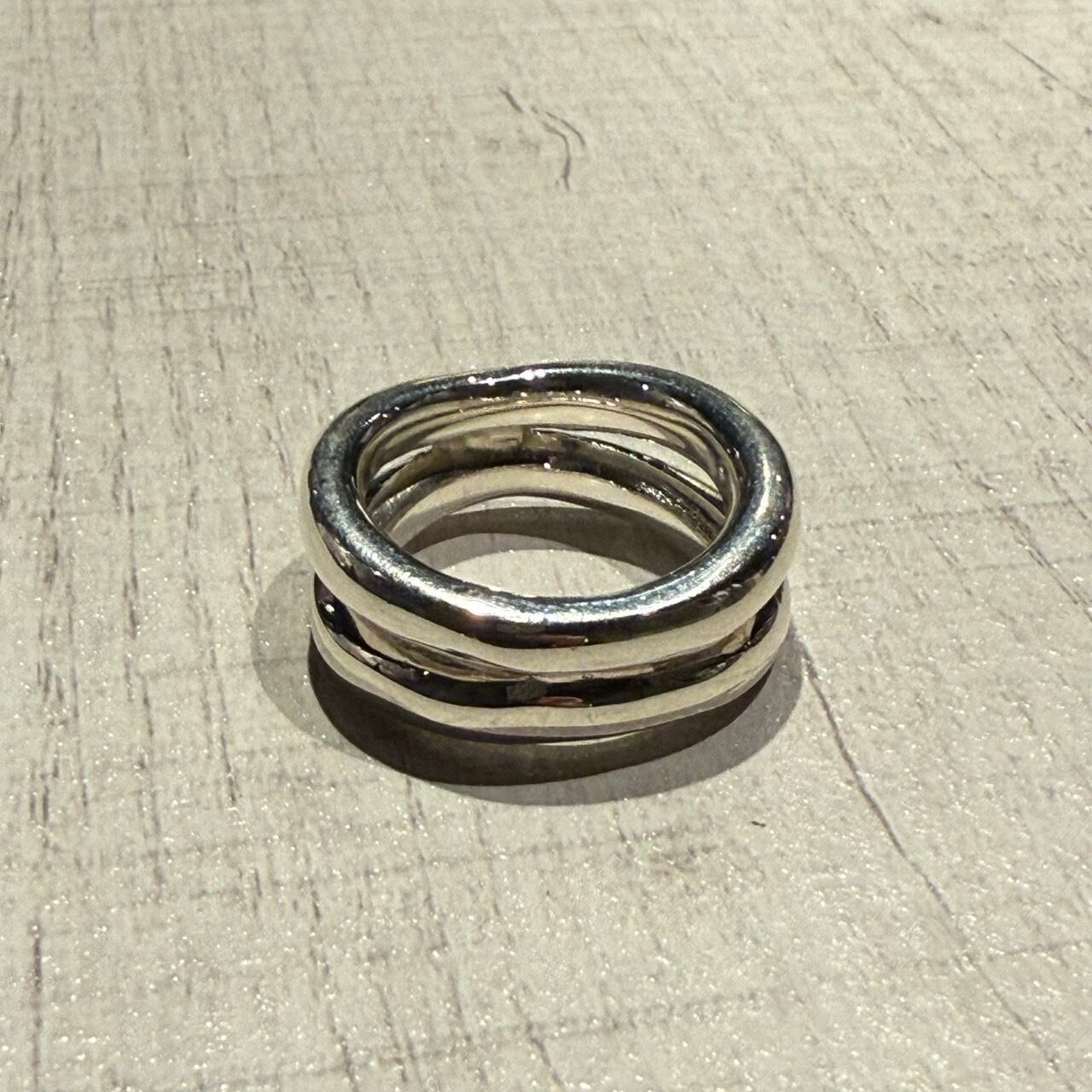 2 LINE GAP DESIGN RING-SILVER925-チェーンリング | maryland_accessories