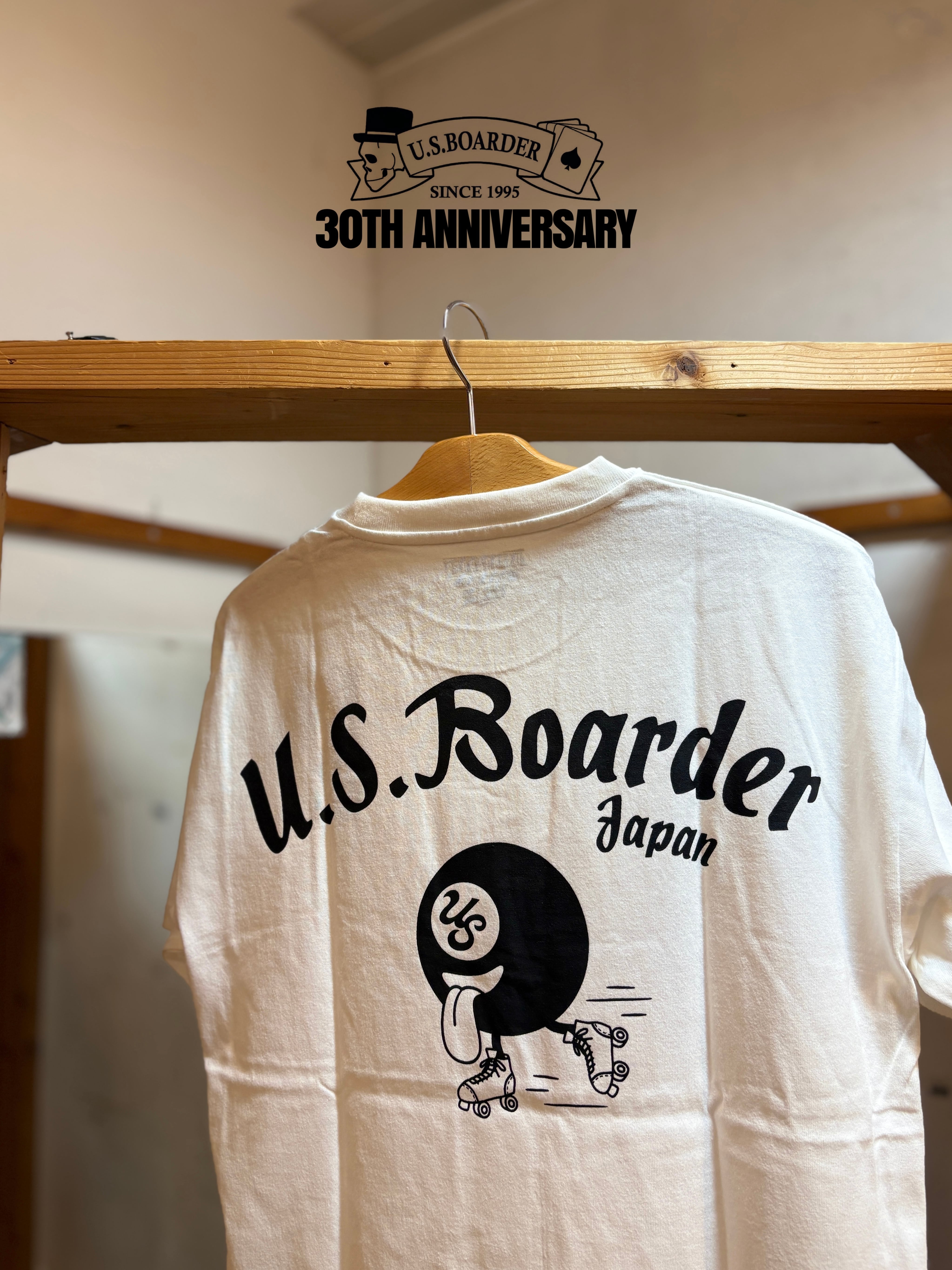 usboarder T-shirt S/S 球Ⅱ T White ホワイト 白色 8ボール