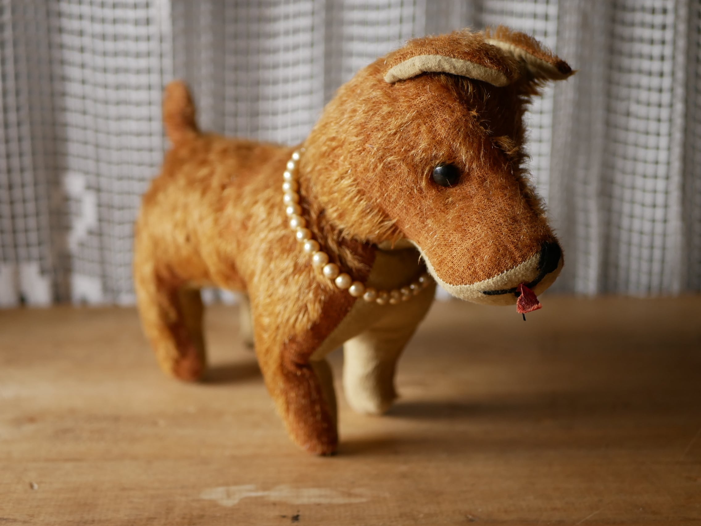 アンティークフランス犬わんちゃんぬいぐるみ ビンテージ