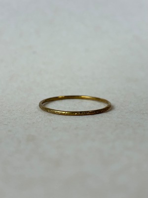 slim texture ring :brass
