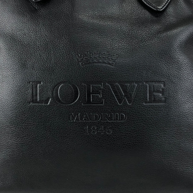 LOEWE ロエベ ハンドバッグ ブラック レザー 2way vintage ヴィンテージ オールド m3sbja