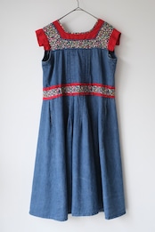 Floral accent wrap dress