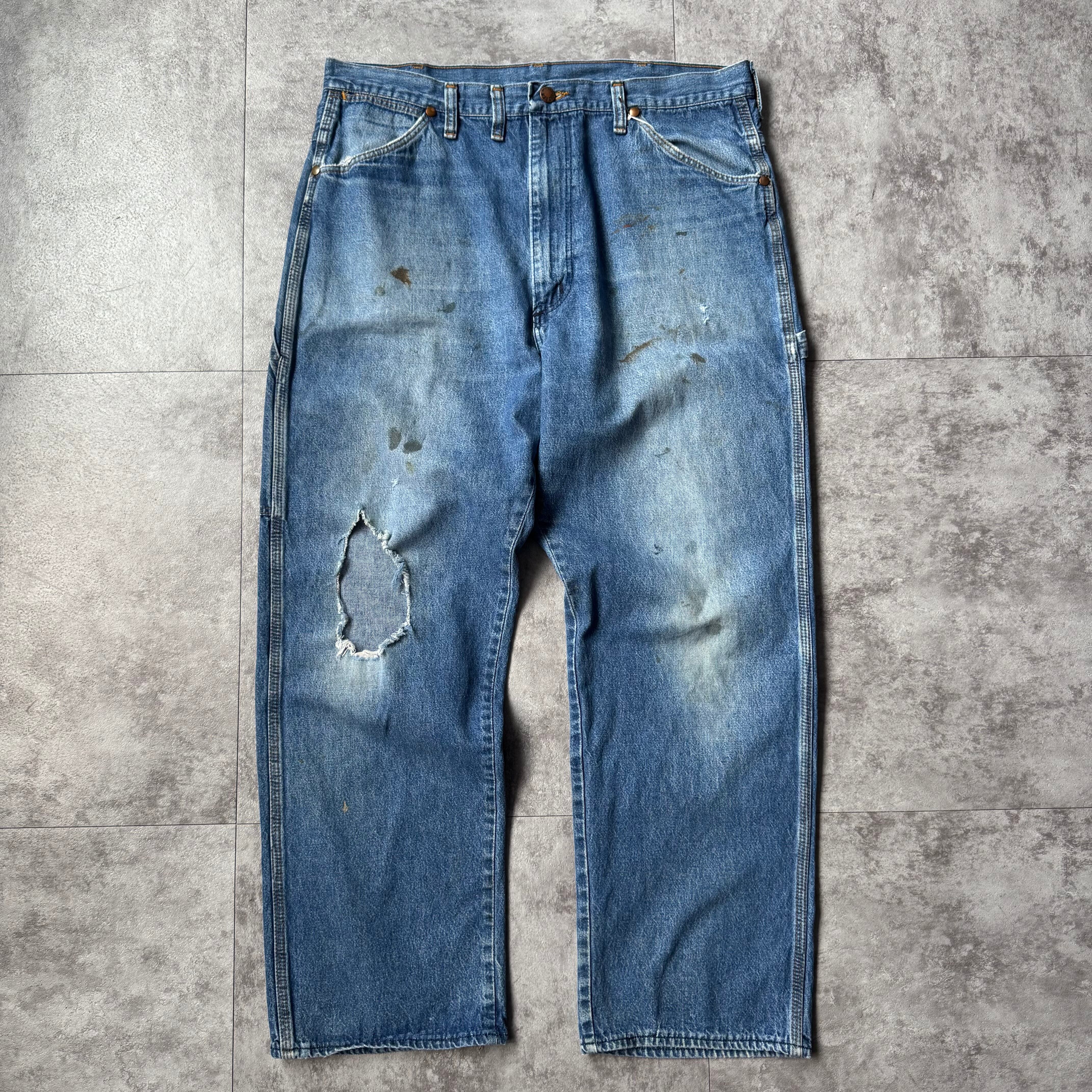 BIG BEN ペインターパンツ70's 80's MADE IN USA ビンテージ70's○BIG BENデニムペインターパンツ実寸98cm○230126j4-m-p