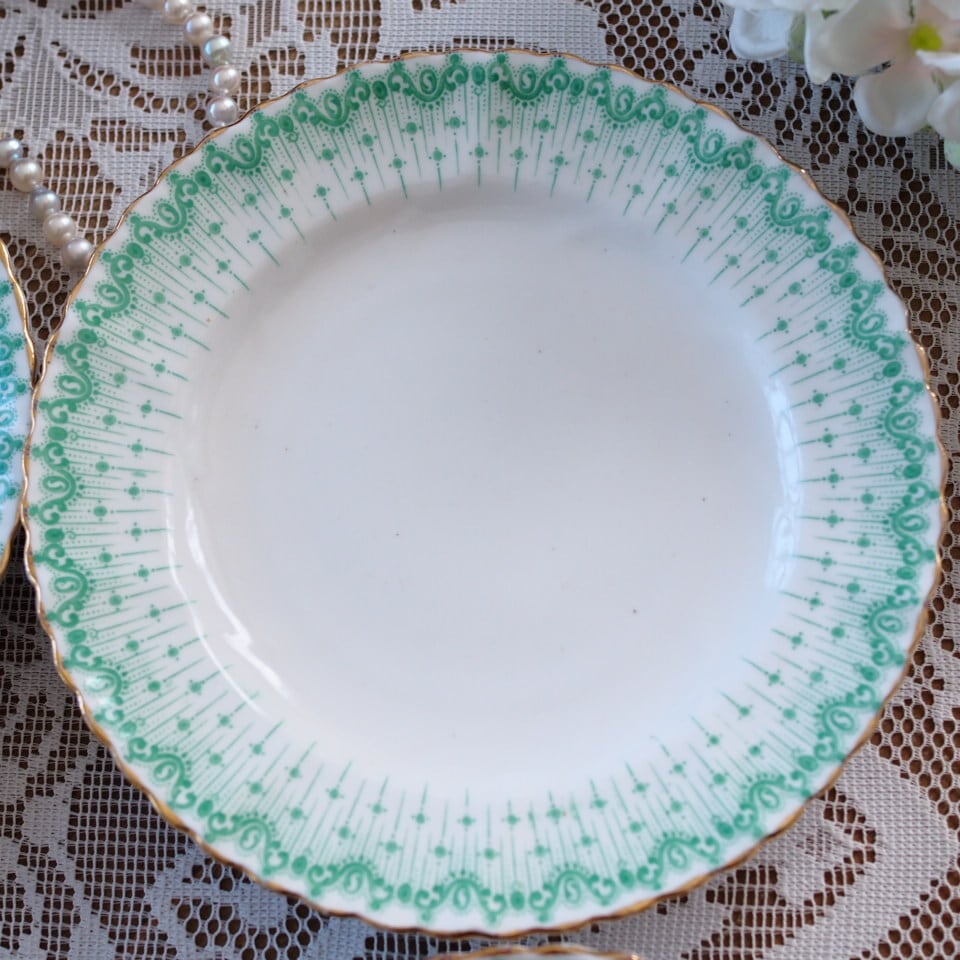 英国アンティーク サミュエルラドフォード プレート4枚セット F1 英国