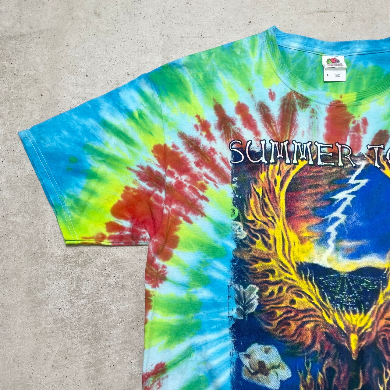 GRATEFUL DEAD風 グレイトフルデッド風 タイダイ染め バンドTシャツ 