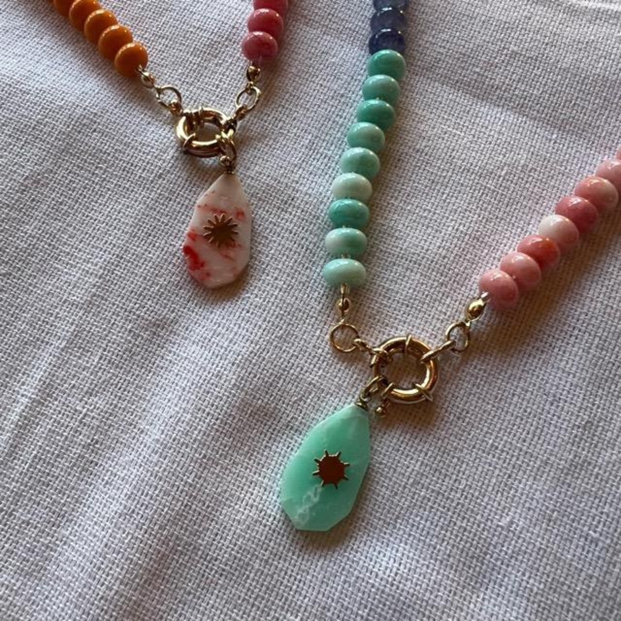 TOPANGA Jewelry　Colorful bead necklace　２TYPE　カラフルビーズネックレス　Colorful　beads　ネックレス　ギフト　