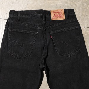 極美品 32×30 USA 98年 Levi’s 505 サルファー ブラック デニムパンツ