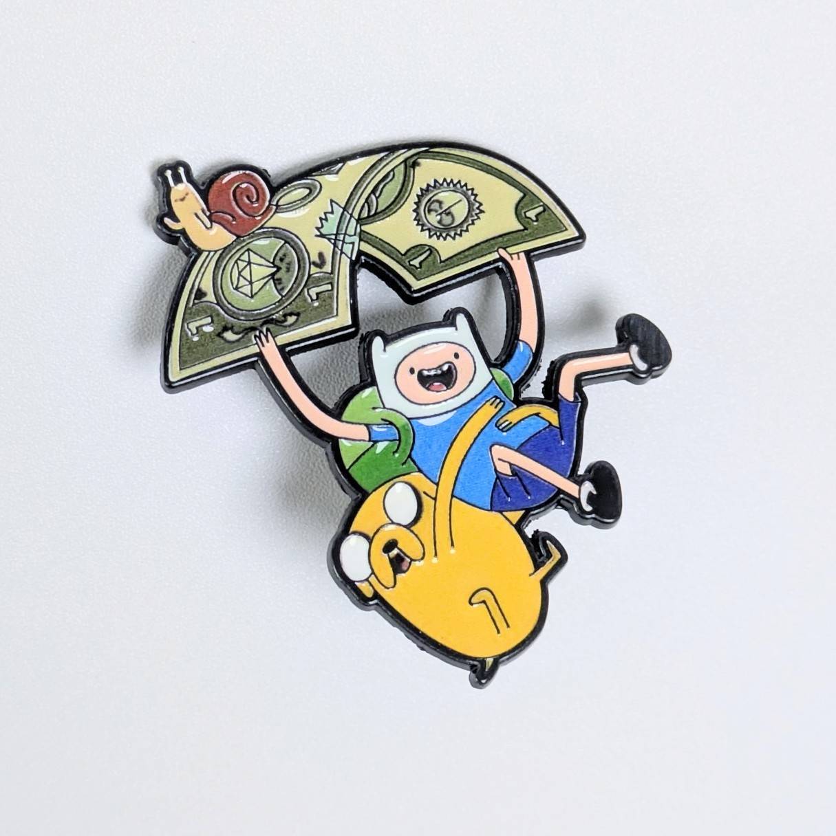 送料無料! ★ピンズ PINS★ピンバッジ 【 Adventure Time ( アドベンチャータイム ) 】フィン&ジェイク お金〚アメリカン雑貨 アメトイ〛