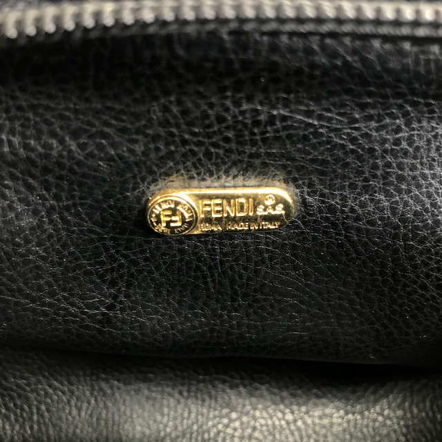 FENDI フェンディ ズッカ ショルダーバッグ ブラウン PVC レザー 2way マイクロ ミニボストン vintage ヴィンテージ オールド tbrfcn