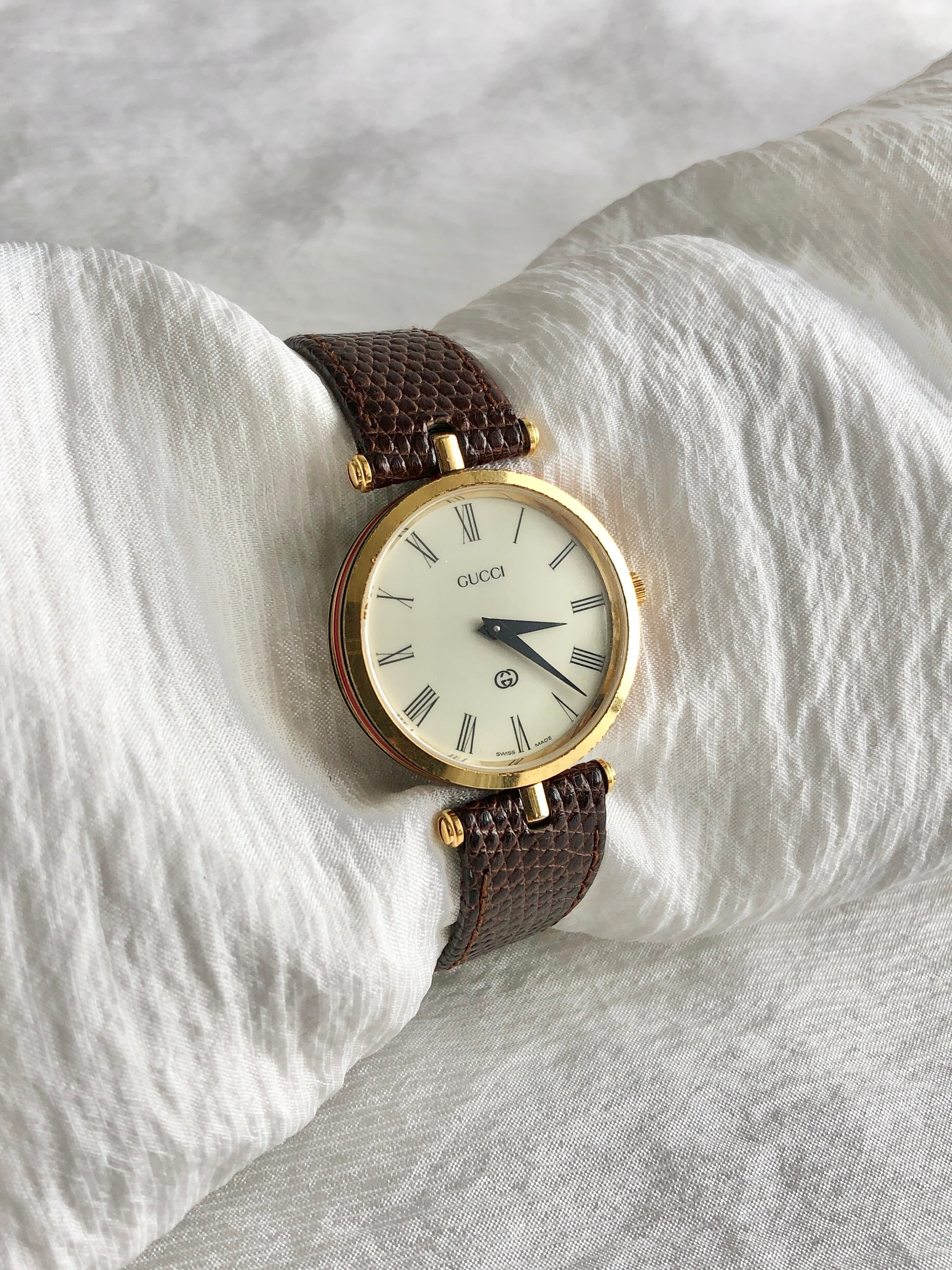 GUCCI グッチ GG ハンドバッグ ベージュ シェリーライン キャンバス