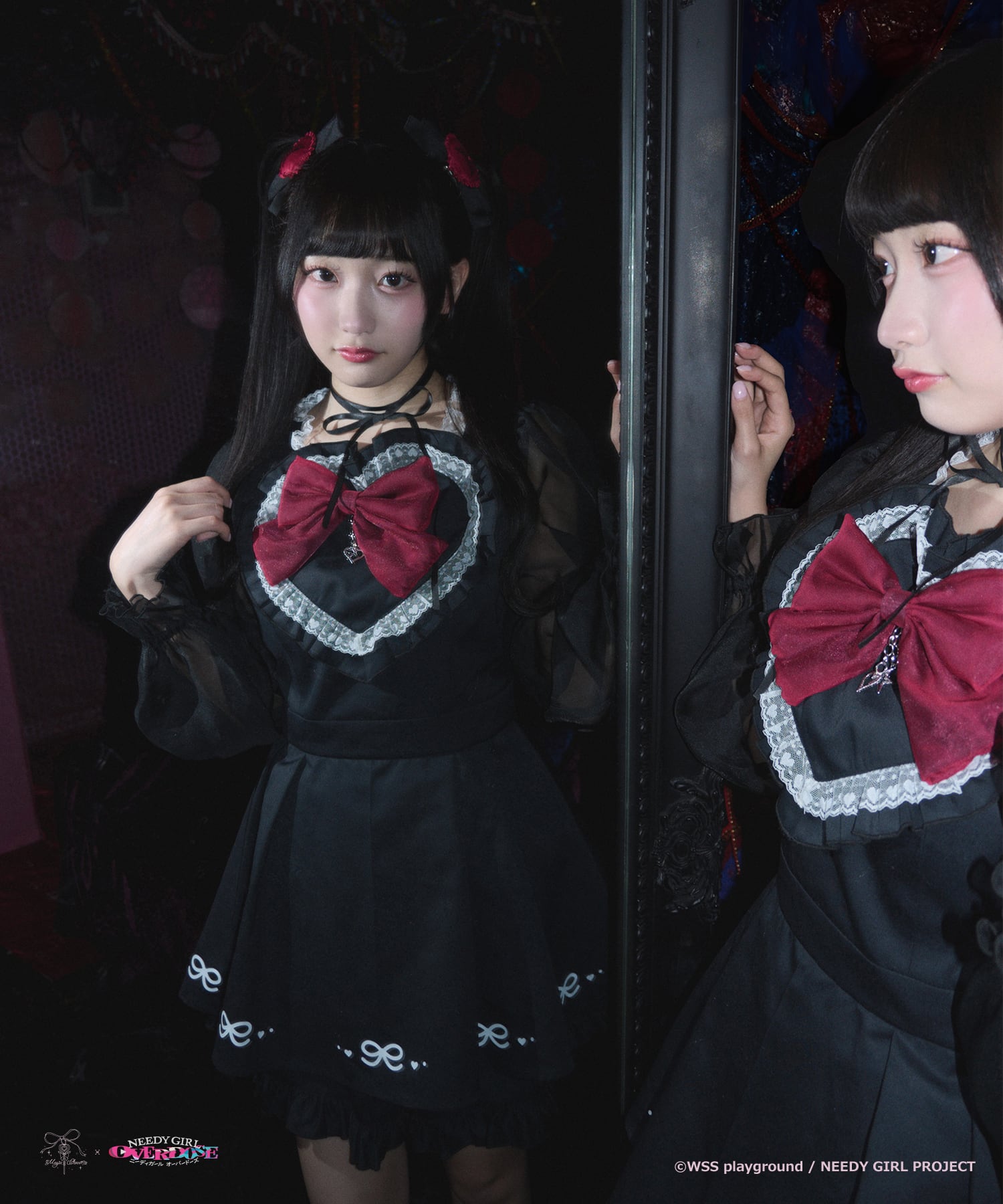 Magia Charm スウェット ブルゾン Magia Charm（マギアチャーム） トレーナー スウェット ハートフリル