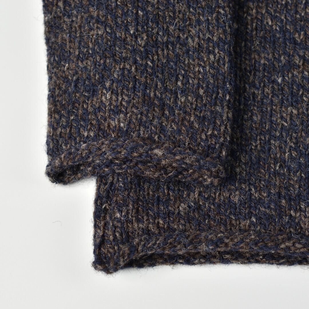 james charlotte ジェームズシャーロット ロールネックプルオーバー・ネイビー杢【送料無料】